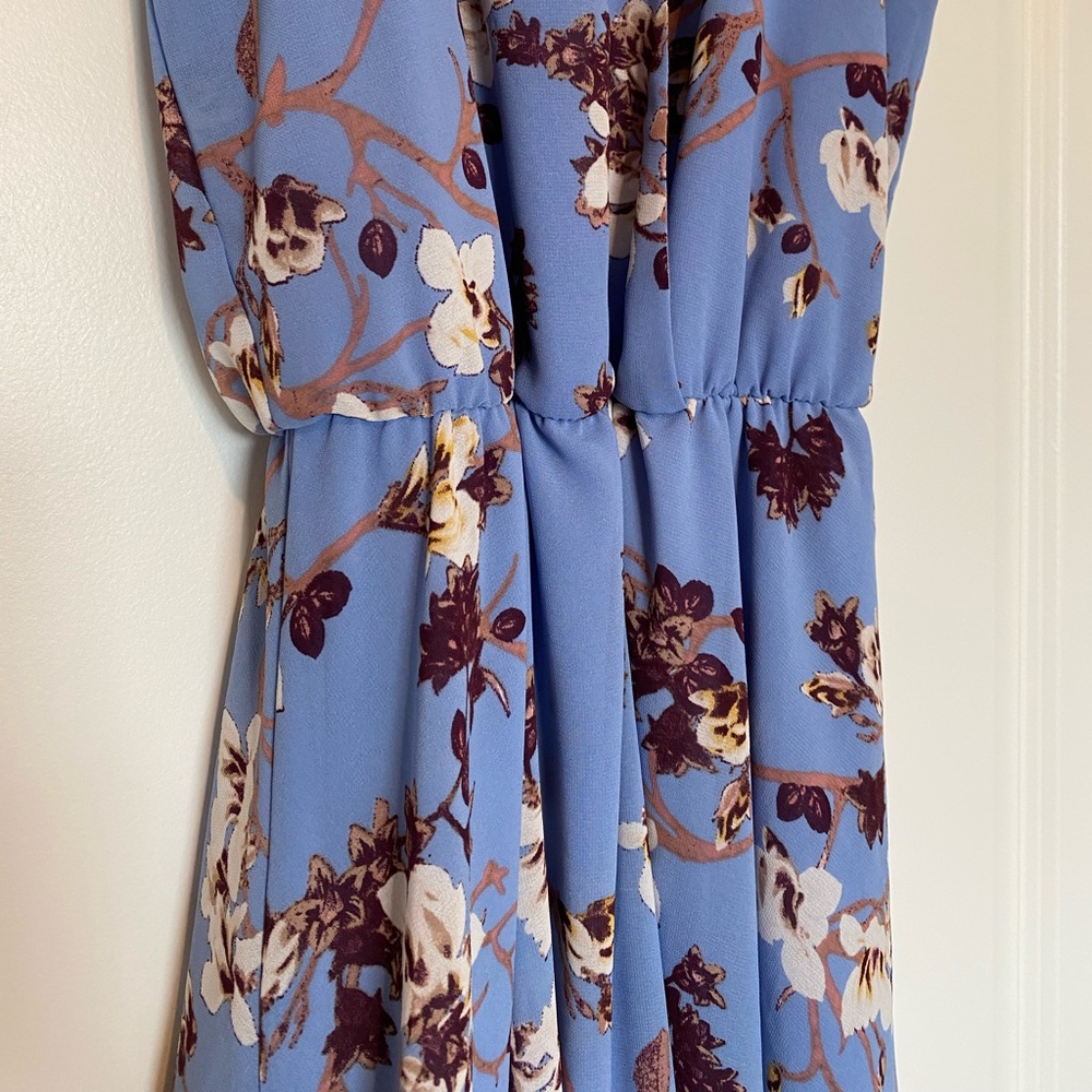Blue Floral Miami Midi Dress - Picture 5 of 7
